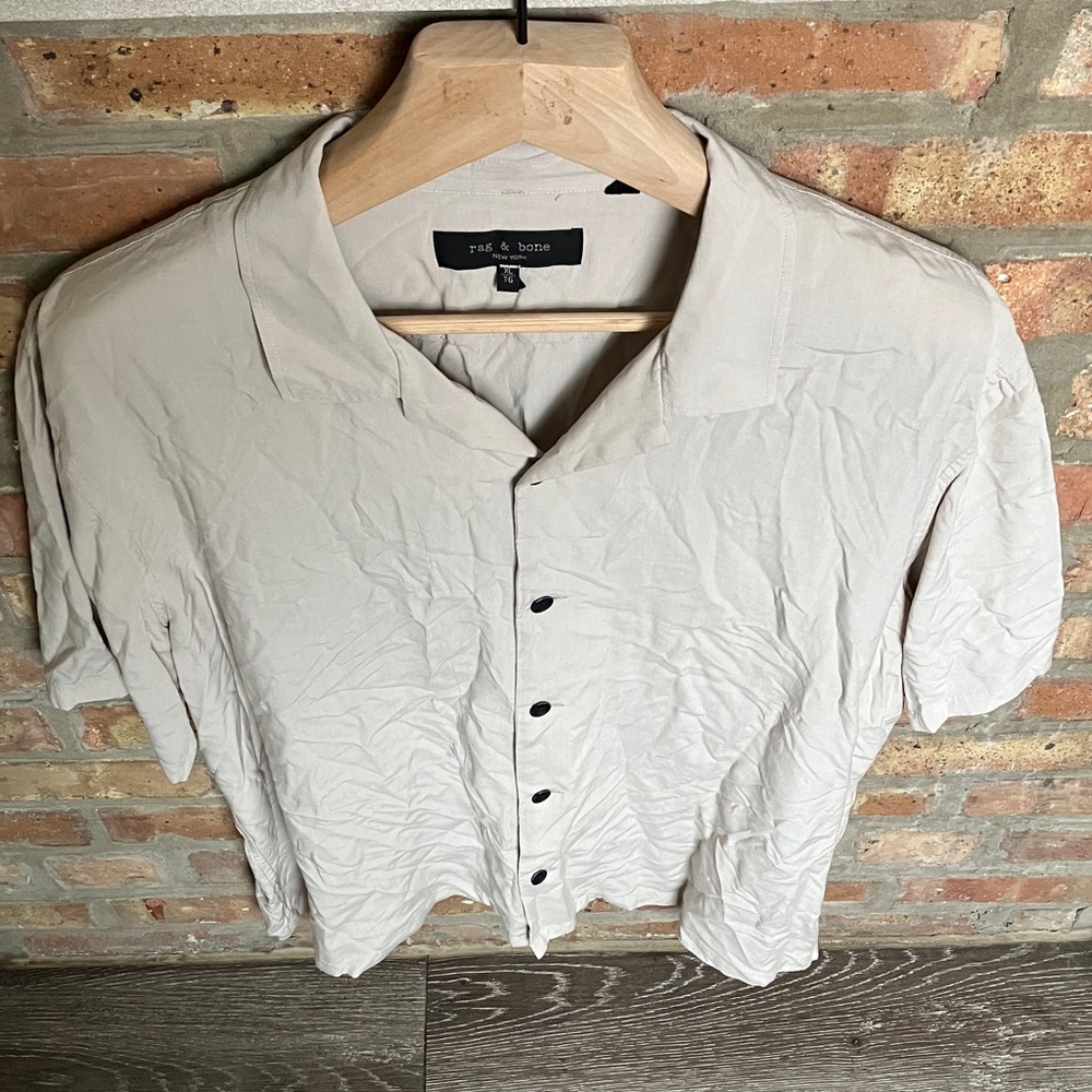 Rag & Bone Avery Solid Camp Shirt. - image 4